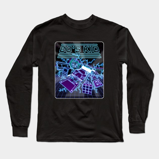 80s Kid Long Sleeve T-Shirt by CCDesign